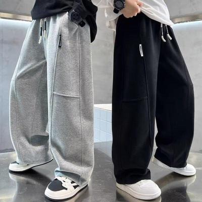 Lente Herfst Jongens Losse Sport Sweatpants voor Middelbare & Oudere Kinderen Wijde Broeken