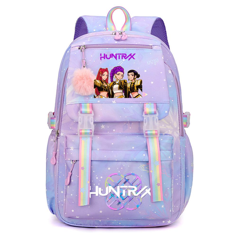 K-Pop Dämonenjäger Bedruckter Wasserdichter Rucksack mit Großer Kapazität Teenger Schüler Mädchen Junge Schultasche Buchtasche Damen Große Kapazität Reisetasche Geschenk