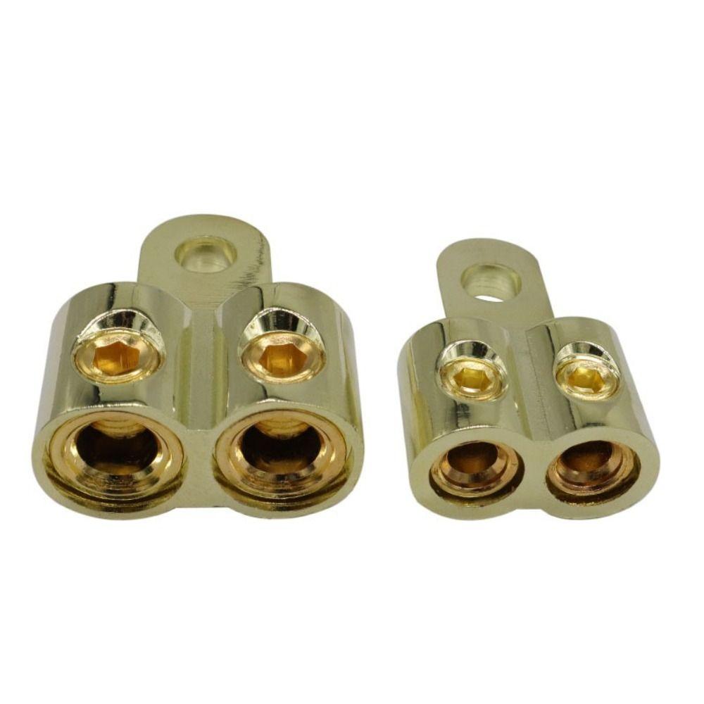 0GA 4GA Amp Input Reducer Brass Power Supply Reducer Durable Car Audio Terminal Connectors