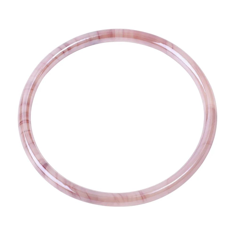 Trendy Glass Imitation Jade Bracelet Women Elegant Jingle Bangle Girl No Fading No Pungent Smell Fashion Bracelets Charm Jewelry