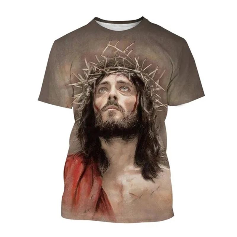 Hot Jesus Love Every Christian 3D Summer Fashion Casual T Shirt Women's Men's Adult Children's Kids Clothing Unisex Tshirt