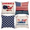 New Independence Day Cushion Pillow Cover Nordic Linen Pillow Cover
