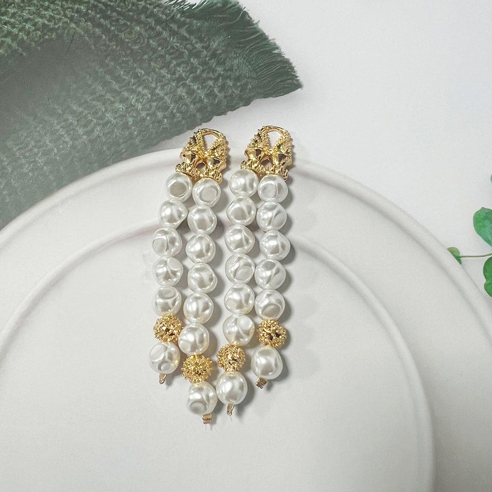 Baroque Pearl Necklace French Retro Jewelry Set Fashion Design Sense Light Luxury Premium Court Style Collarbone Chain