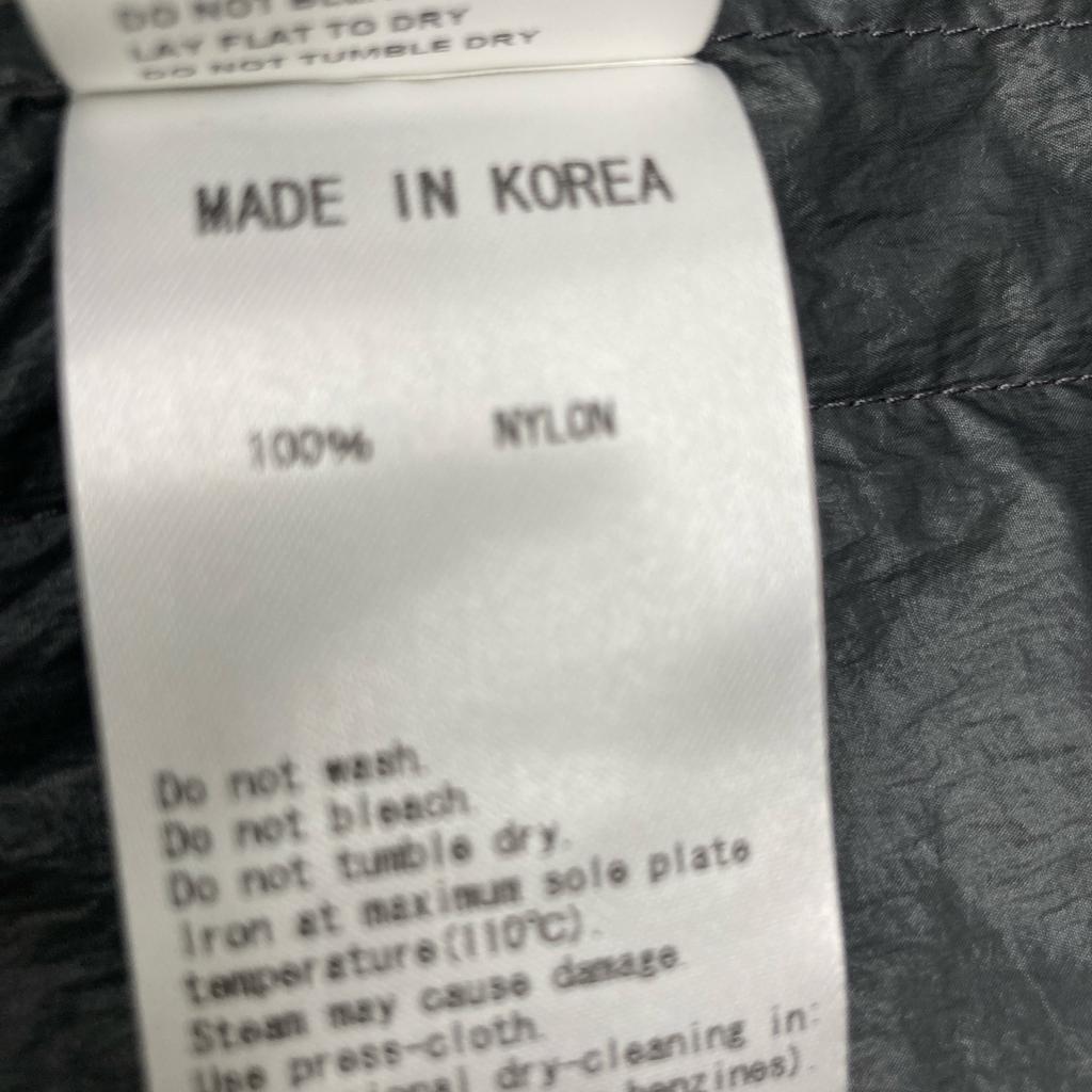 AMOMENTO GK0-24000-A Grey nylon hooded long coat coat F grayUsed