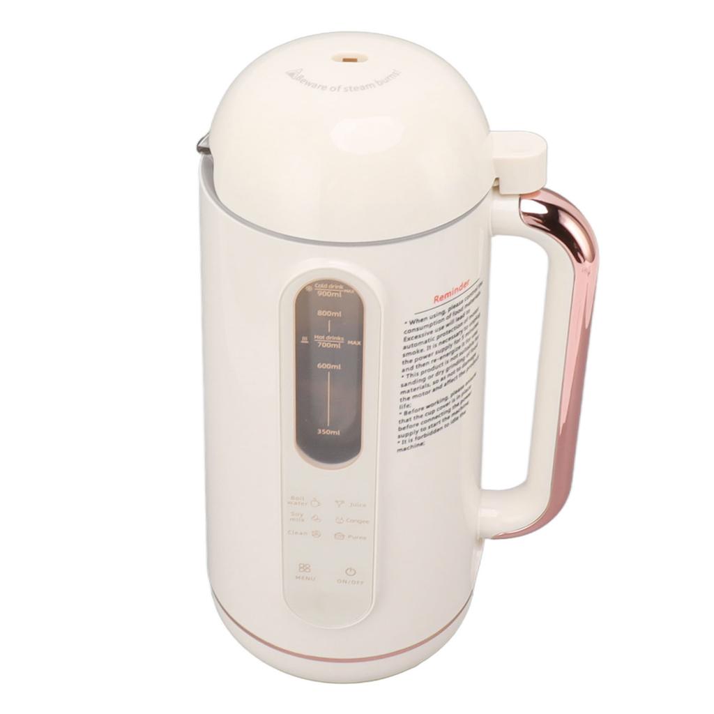 Sojamilchbereiter, automatischer Hochgeschwindigkeitsmixer, cremeweiß, multifunktionaler Nussmilchbereiter für zu Hause