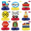 Kids Birthday Train Theme Honeycomb Ball Prop For Party Venue Table Decoration