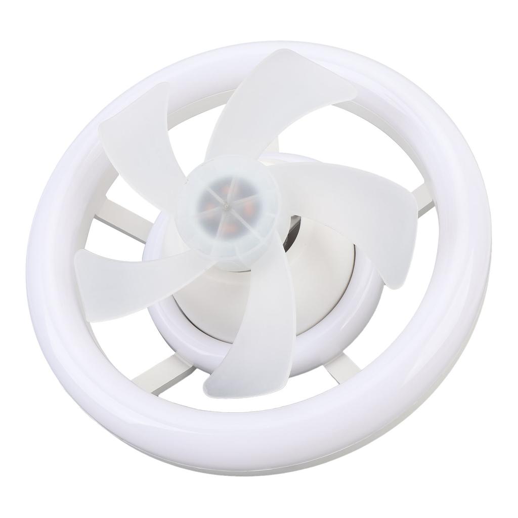 Ceiling Fan With LED Light Dimmable 3 Wind Speed Remote Control RGB Effect E27 Ceiling Fan for