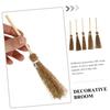 Iplusmile Mini Handwoven Brooms, Miniature Brooms, Resin Props for Halloween and Dollhouses, Set of 5
