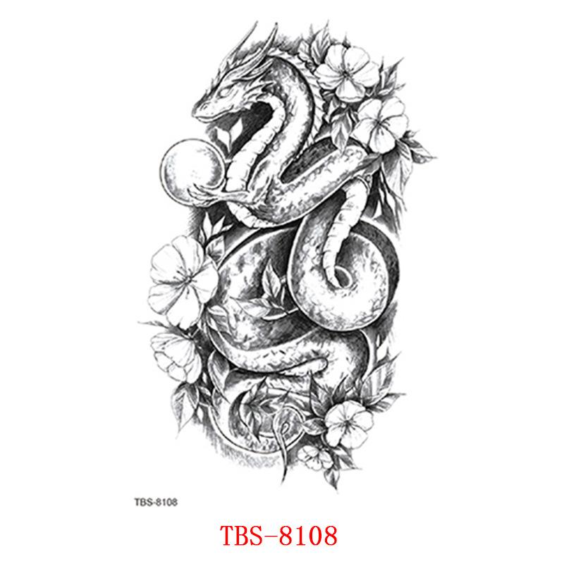 Waterproof Tattoo Stickers, Totem Animal Flowers, Tattoo Stickers Tattoo