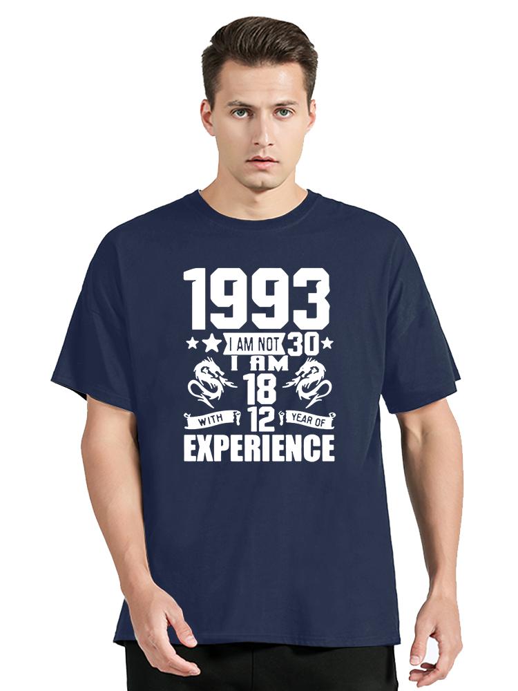 Novelty Awesome 1993 Old T Shirt Graphic Cotton Streetwear Short Sleeve Birthday Gifts Summer Style T-shirt Men Clothing