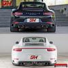 Porsche 911 (2017-2019) KDA Style Carbon Fiber Rear Diffuser - Dry Carbon, Easy Installation.