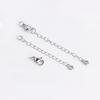 18K Gold-Plated Copper Water Drop Star Lobster Clasp Extension Chain with Pearl Clasp for DIY Accessories