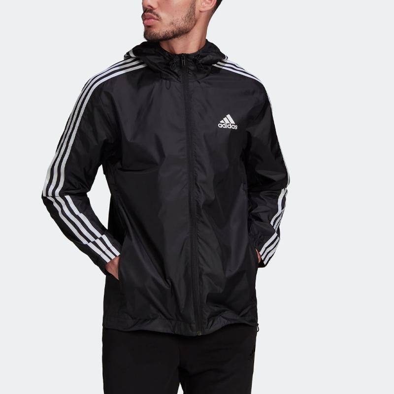 New Adidas ESSENTIALS Jacket Men's Black HE4321
