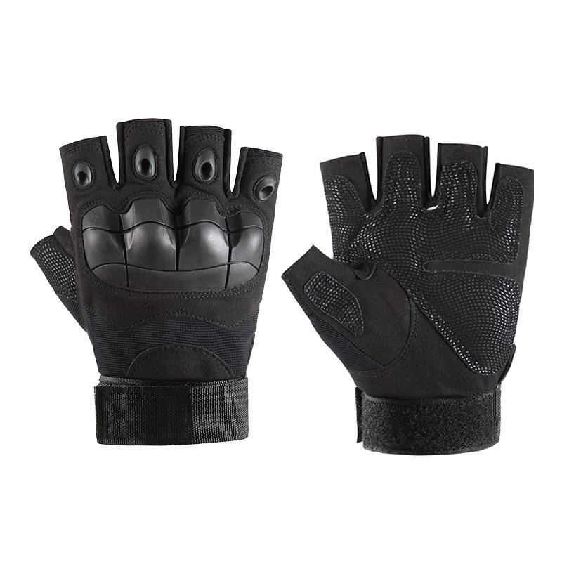 Tactical Gloves Men's Non Slip Outdoor Half Finger Protective Sports Training Outdoor Military Fan Special Forces Riding Gloves