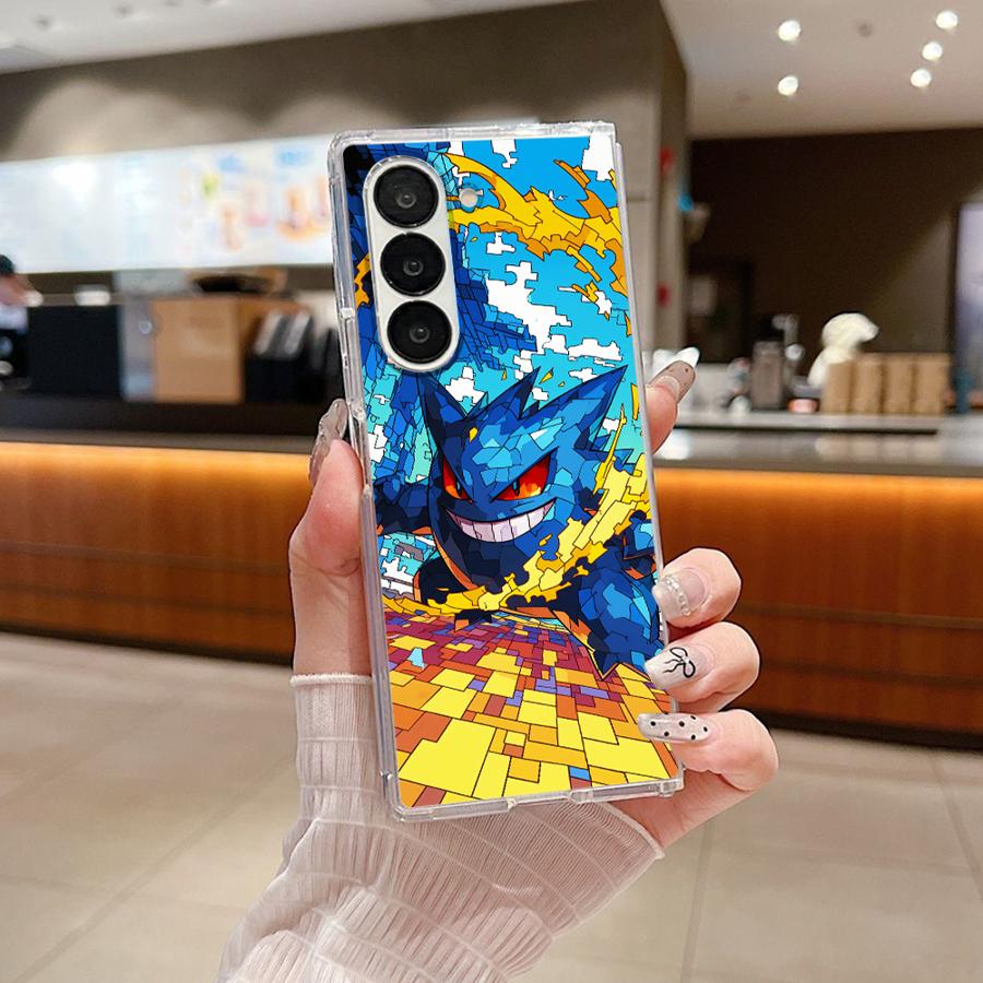 

Transparent Soft Phone Cover Case for Samsung Galaxy Z Fold 7 6 5 4 3 ZFold6 ZFold3 ZFold7 ZFold5 ZFold4 Cute Pikachu Pokemon Galaxy Z Fold4