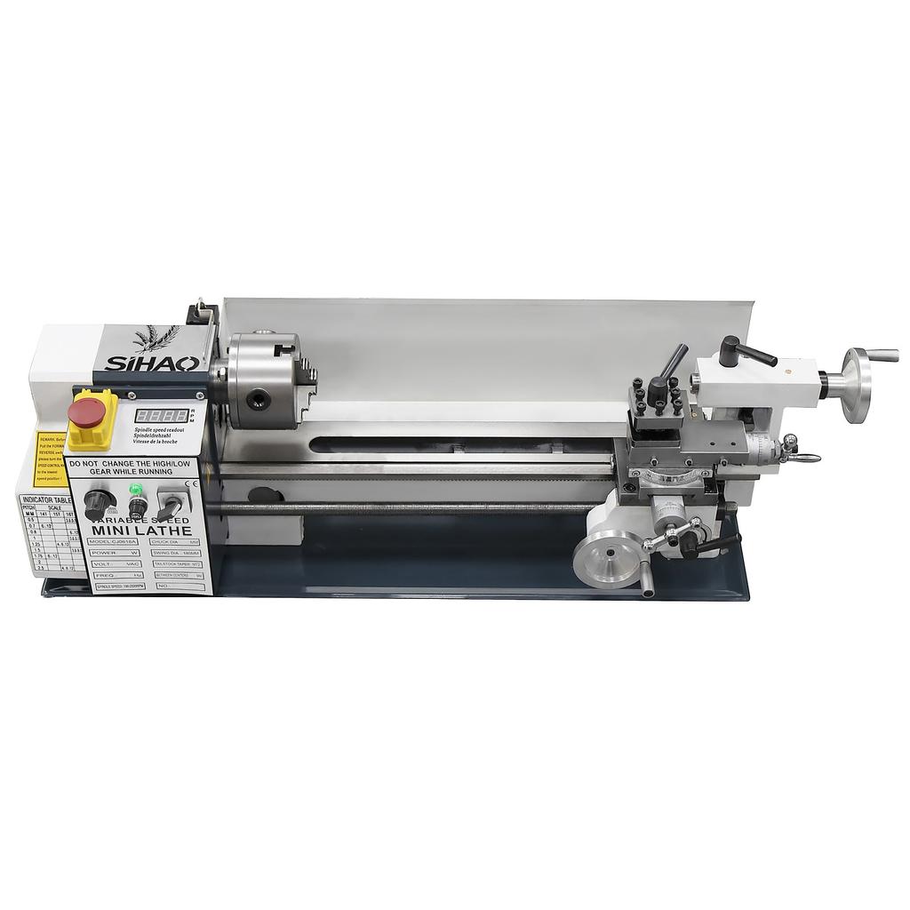 220V Draaibank 180*350MM Kunststof Tandwielen zonder Gereedschapsteun en Center Frame