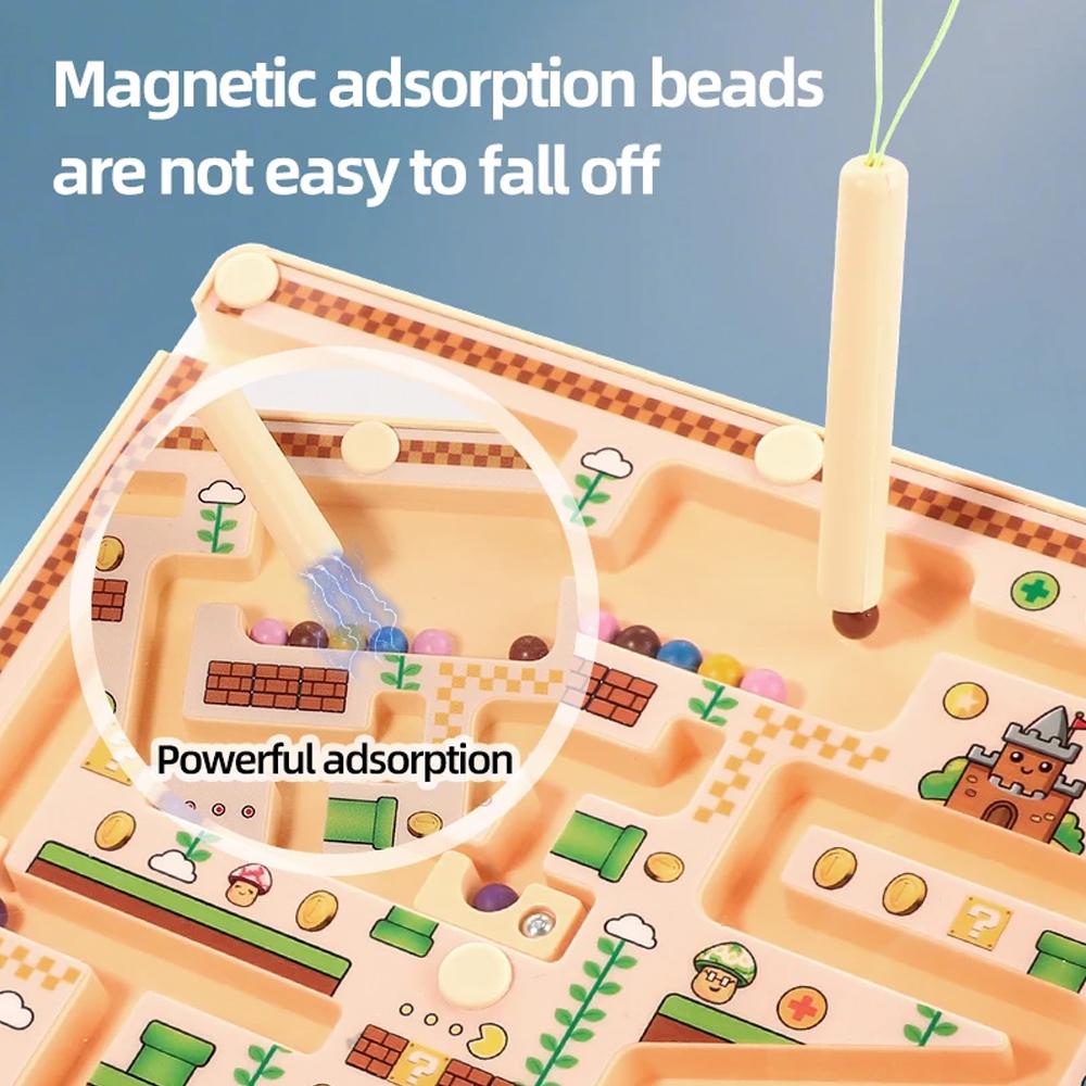 Non-Toxic Hot Montessori Magnetic Rolling Maze For Kids Hand Eye Coordination Thinking Puzzle Toys For Kindergartenlearning Anddevelopment