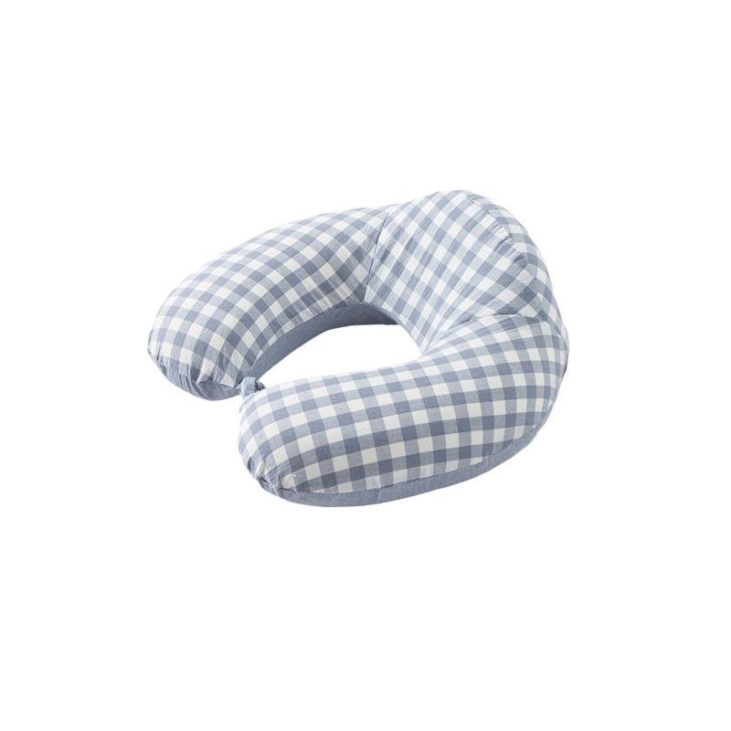 

Подушка U-образной формы из корейского мытого хлопка с эффектом памяти, поддерживающая шею, подушка для путешествий, офиса, самолета, деловой подушки для шеи, сна, подушка U-образной формы Lattice U-shaped pillow 30 * 30 * 12