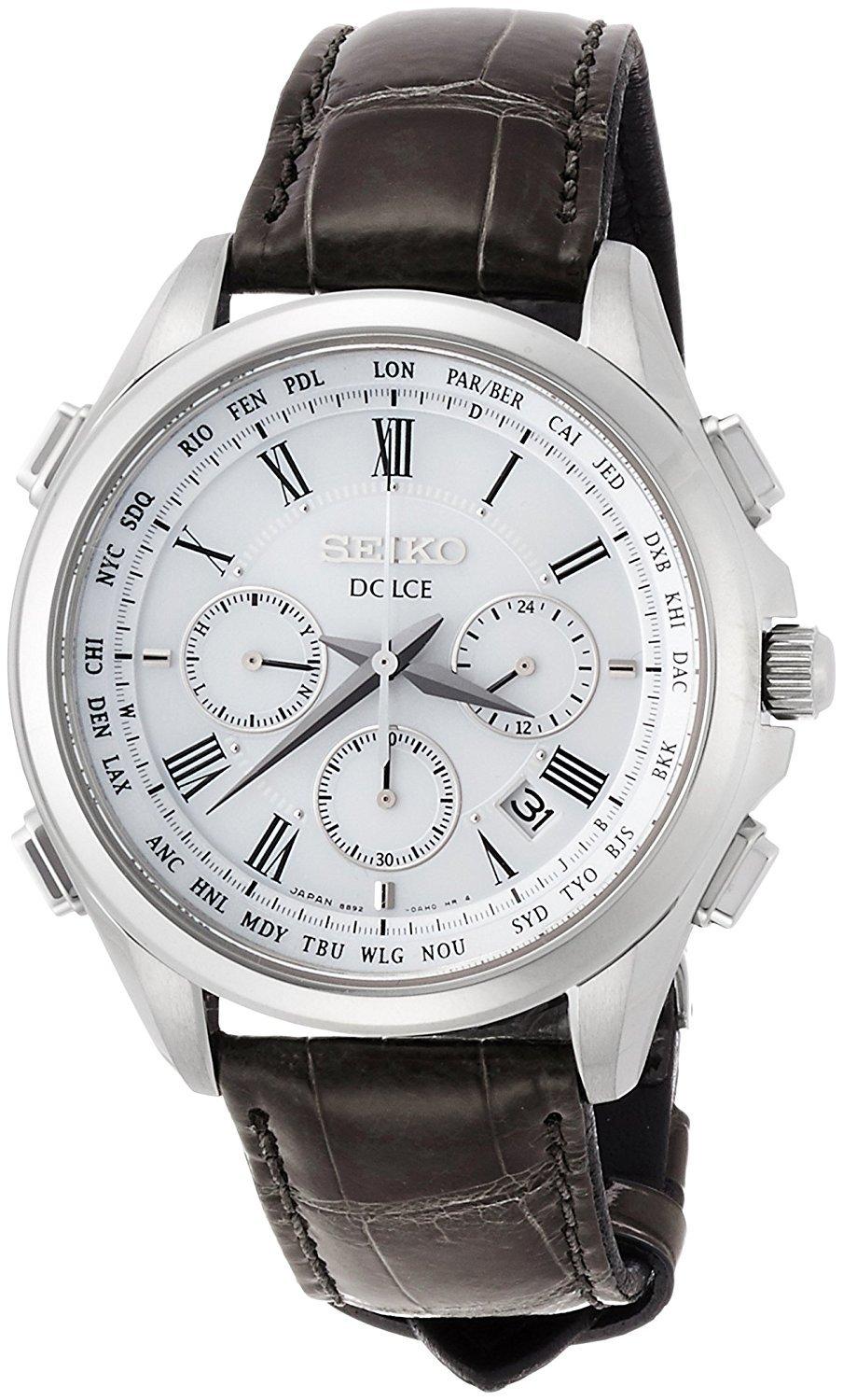 

DOLCE Watch DOLCE Solar Radio Chronograph World Time Function SADA039 Men s