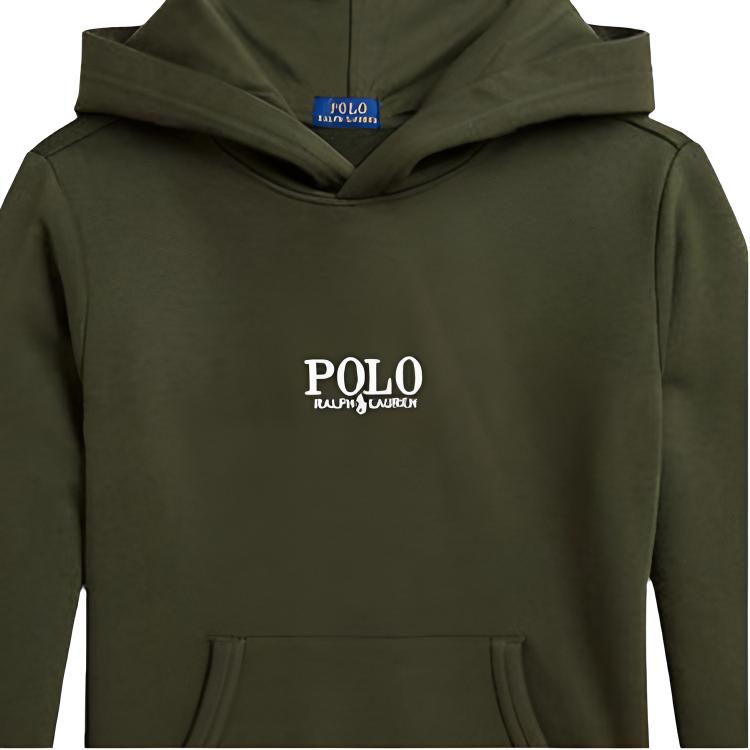 Polo Ralph Lauren Hoodie With Logo Print Long Sleeve Kids Hoodies Green 323961255-001
