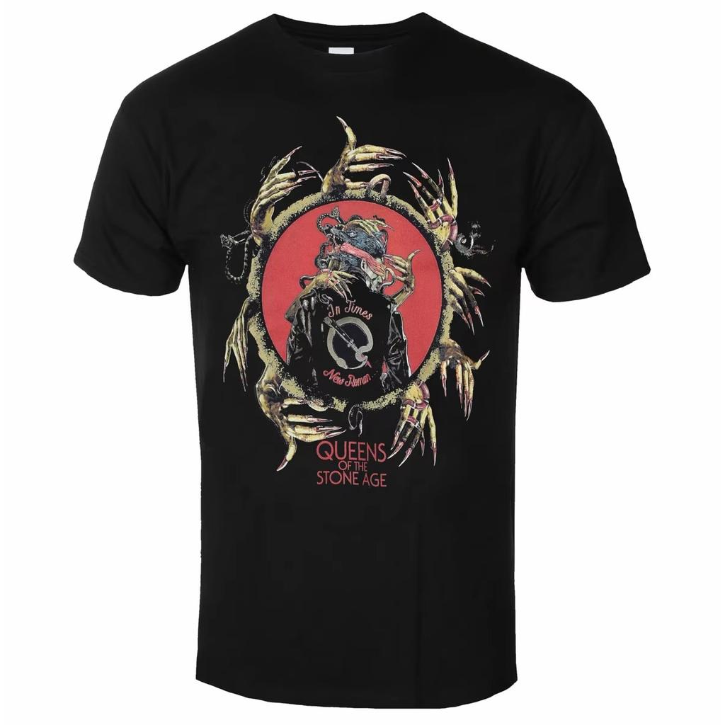 Heißer Verkauf Queens of The Stone Age Grafikdruck T-Shirt Herren Damen Sommer Neues T-Shirt Locker Lässig Oversized Kurzarm Streetwear Harajuku Mode Oberteil