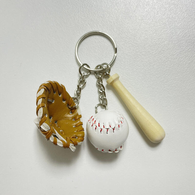 Sports Baseball Keychain Baseball Ball Key Holder Club Goods Gift
