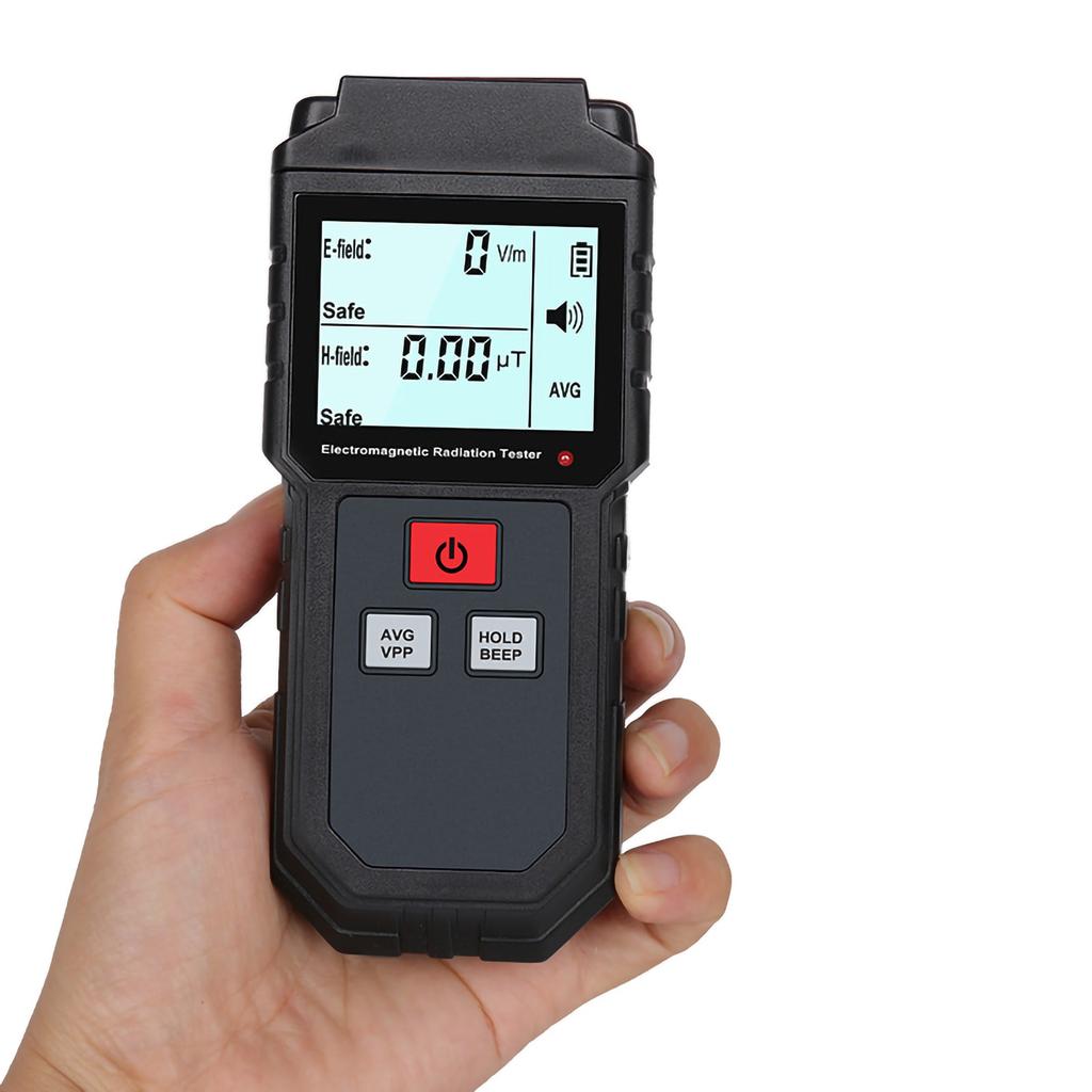 Electromagnetic Field Radiation Detector Portable Handheld EMF Monitor with HD LCD Screen