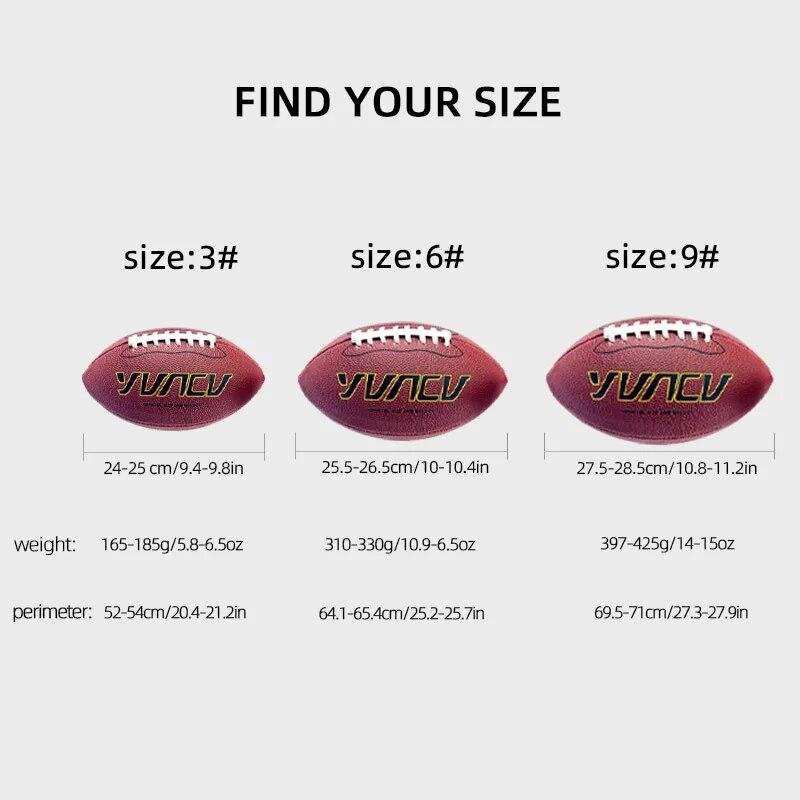 1pc Standard American Football For Youth And Adult Outdoor Sports Game Competition Training , Rugby Size 9 , 6 , 3