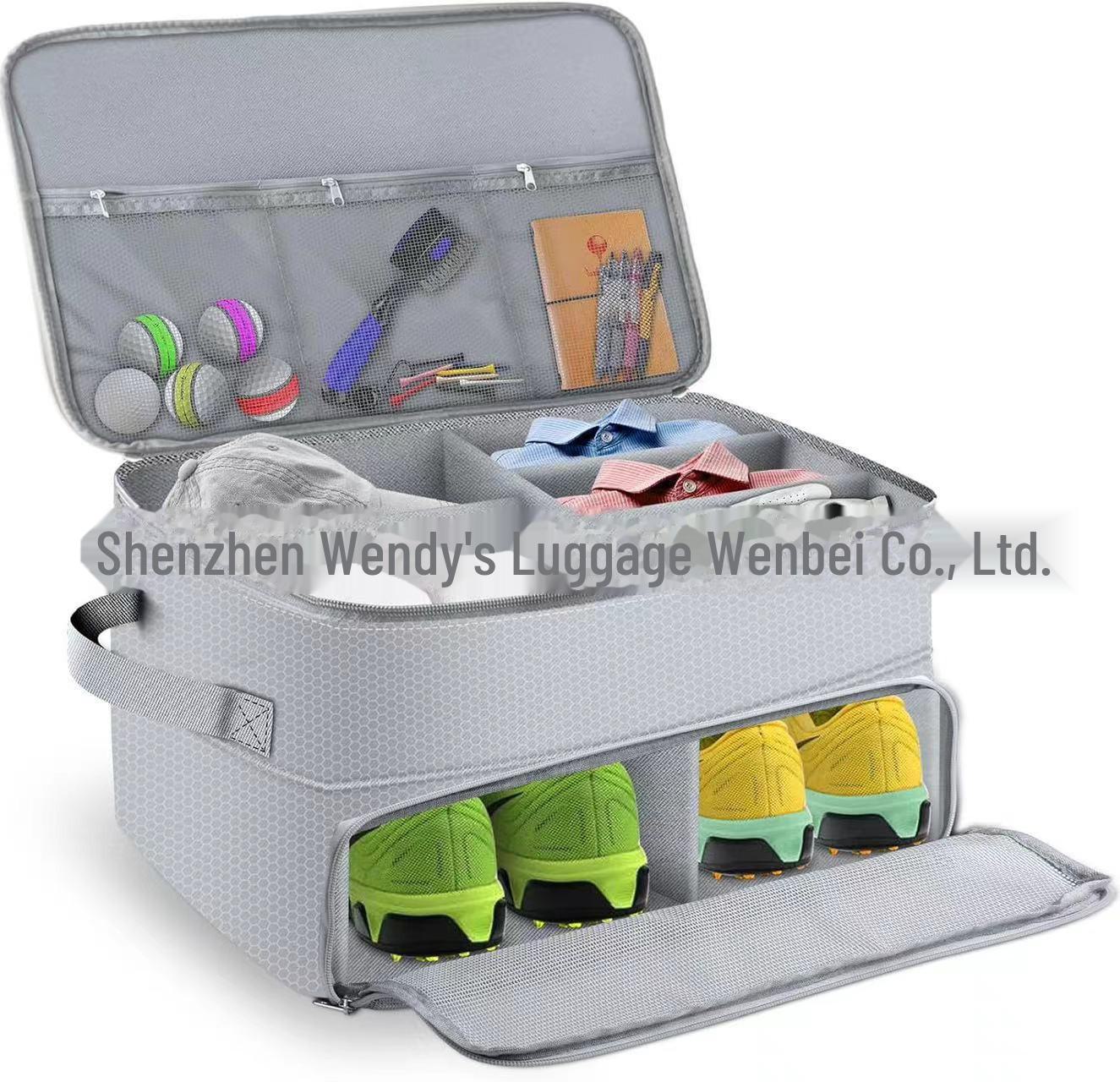 

Большая вместительная сумка для гольфа с отделением для обуви и шляпы - многофункциональный органайзер для занятий спортом на открытом воздухе