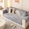 New Plush Sofa Cushion Autumn Winter Thickened Anti Slip Anti Cat Scratch Seat Cushion Simple Modern Sofa Cover Cloth