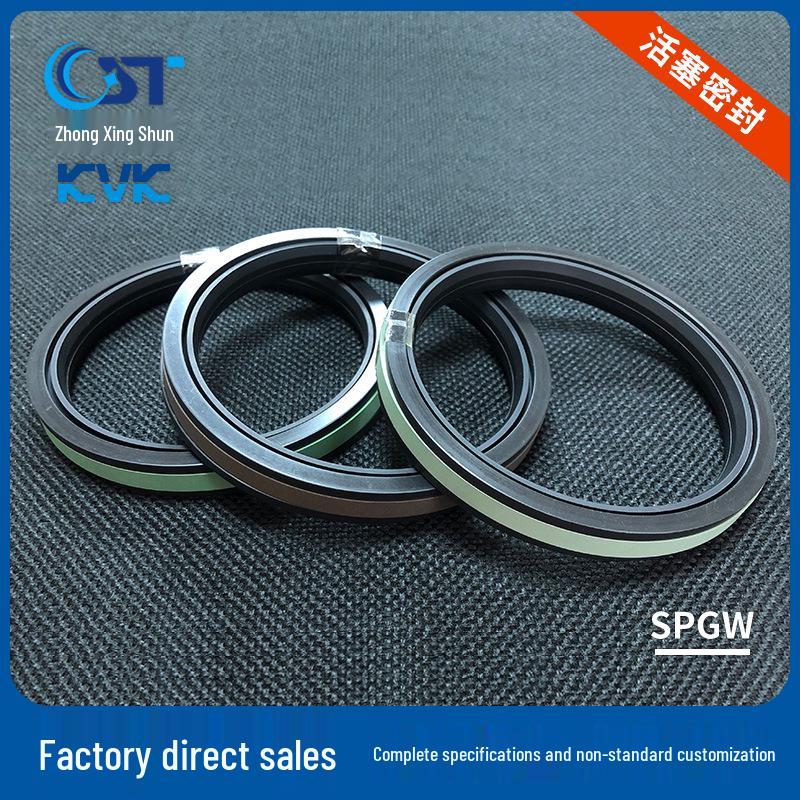 SPGW Construction Machinery Industrial Oil Piston Seals by KVK & Dingji Seals. SPGW