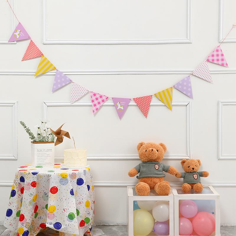 Dekoration für die erste Geburtstagsparty: Geburtstagsbanner für Jungen und Mädchen