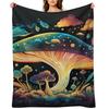 Mushrooms — 07 Throw Blanket Decorative Sofas Summer Beddings Anime Softest Blankets