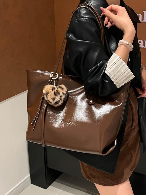 2025 Fashionable Minimalist Tote Bag - Large Capacity, Versatile Shoulder Bag for Women's Casual and Daily Commute