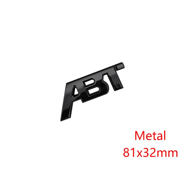 ABS Metal ABT Logo Letters Car Front Grill Emblem Badge Sticker for Volkswagen Golf 7 Sagitar Magotan Bora Tiguan Passat Jetta