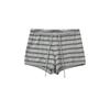 European & American Style 2025 Striped Cardigan Sweater & Shorts Set