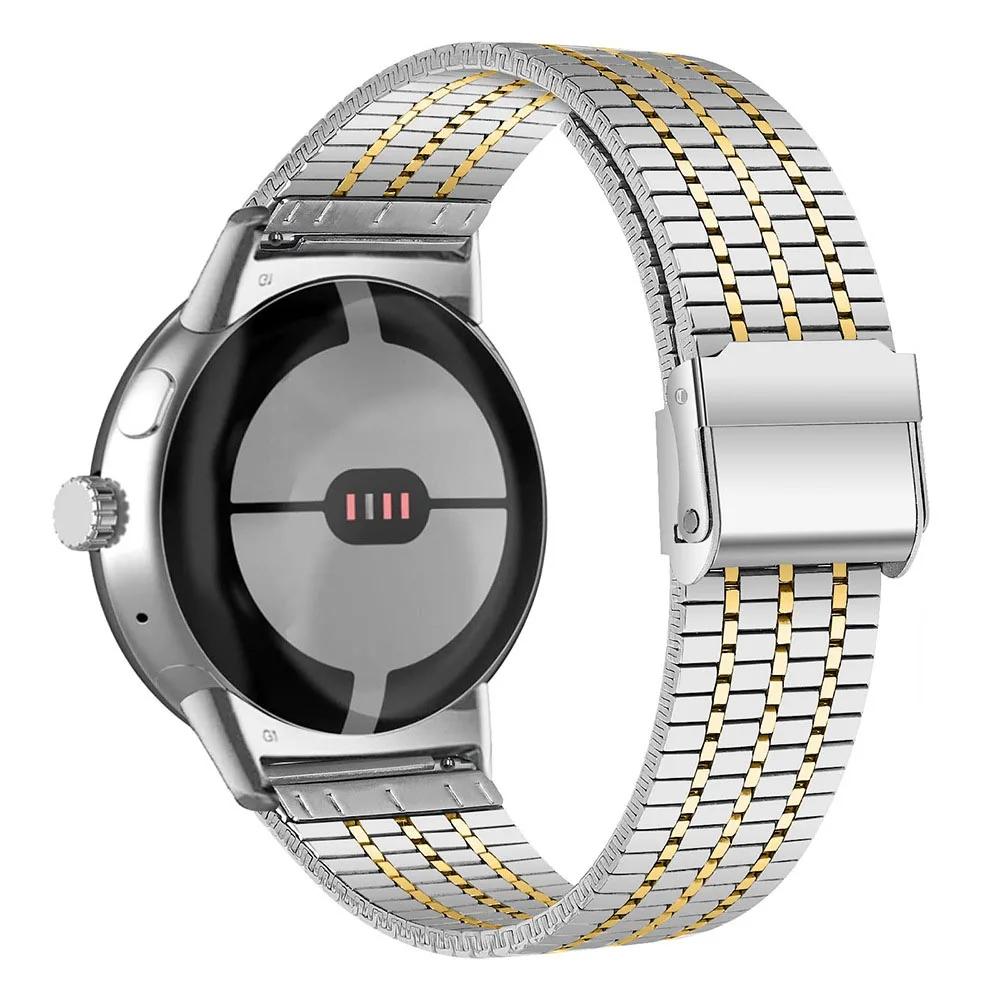 Minimalist Strap For Google Pixel Watch 3 45mm Stainless Steel Band For Google Pixel Watch 1 2 3 Wristband Replace Bracelet Accessories