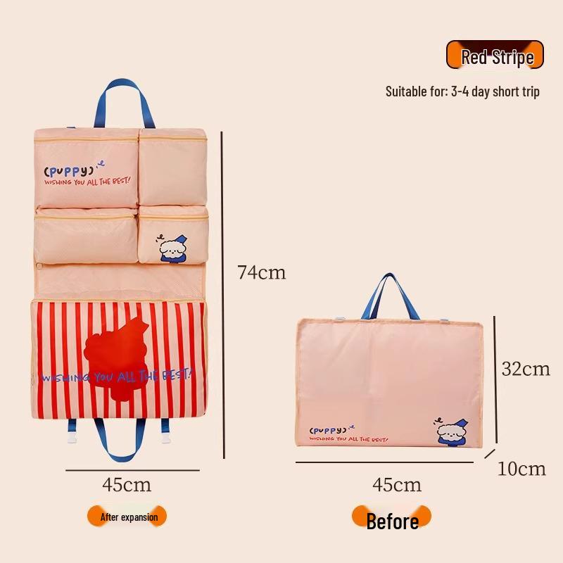 

7-in-1 Travel Organizer Bag: Suitcase Storage for Clothes, Underwear, Socks, and More