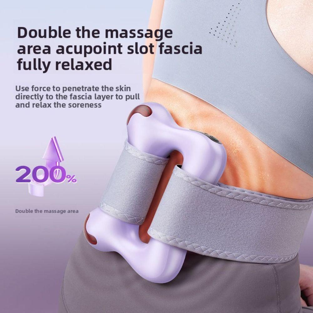 New Hot Compress Electric Fascia Ring Muscle Relaxation With Belt Waist Massager USB Charging Fascia Massager Fat Rejection