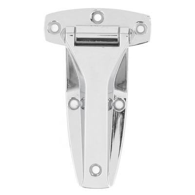 T Hinge Soft Close Tee Hinge Zinc Alloy T Strap Hinge Replacement for Toolbox Car Door Silver