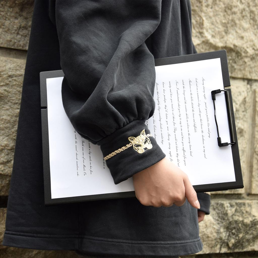Folding Nursing Clipboard for Students Nurses Doctors 2 Layer Foldable Clipboard Pocket Writing Pad with Elastic Band