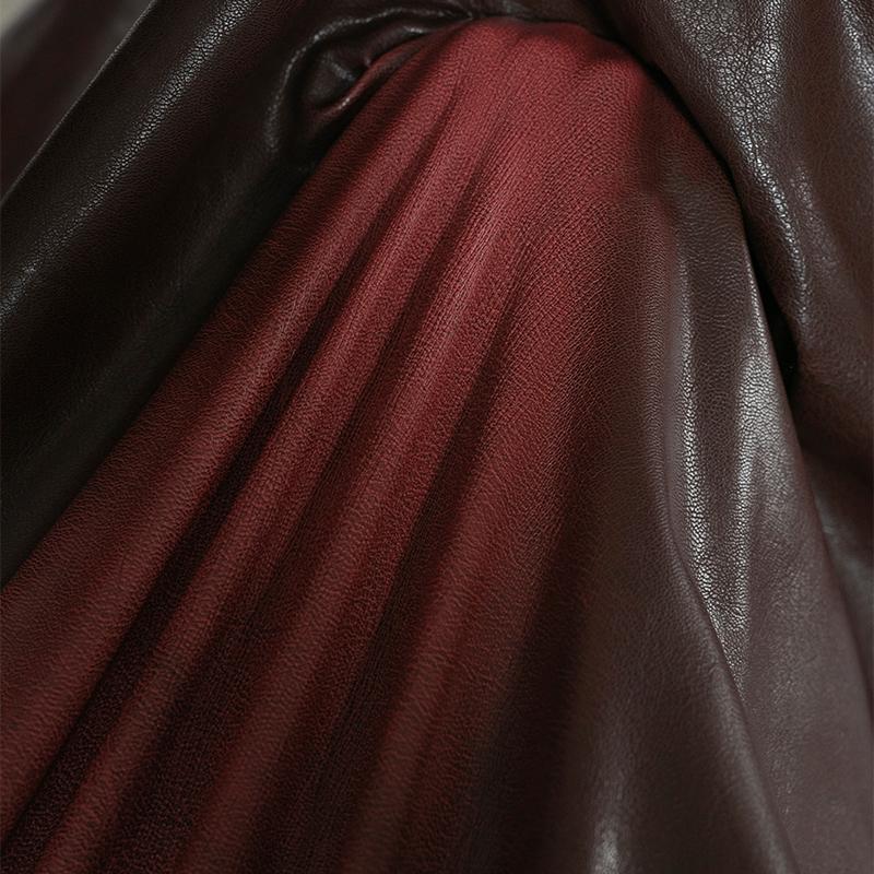 50*142 см Эластичная Цвет меняющая Эластичная Вырезанная Искусственная Кожа Дизайнерская Ткань DIY Шитье Одежда Косплей Костюм Поделки 50x142cm