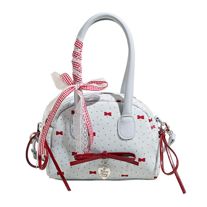 

Fresh and sweet bow underarm bag summer fashion simple messenger bag high value shoulder handbag No pendant