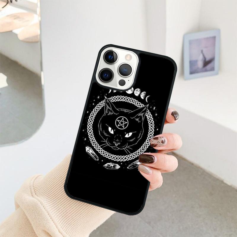 

Witch Black Cat Phone Case For iPhone 17 Air 16 15 14 11 12 13 Pro MAX Plus coque Cover Shell iPhone 11pro max