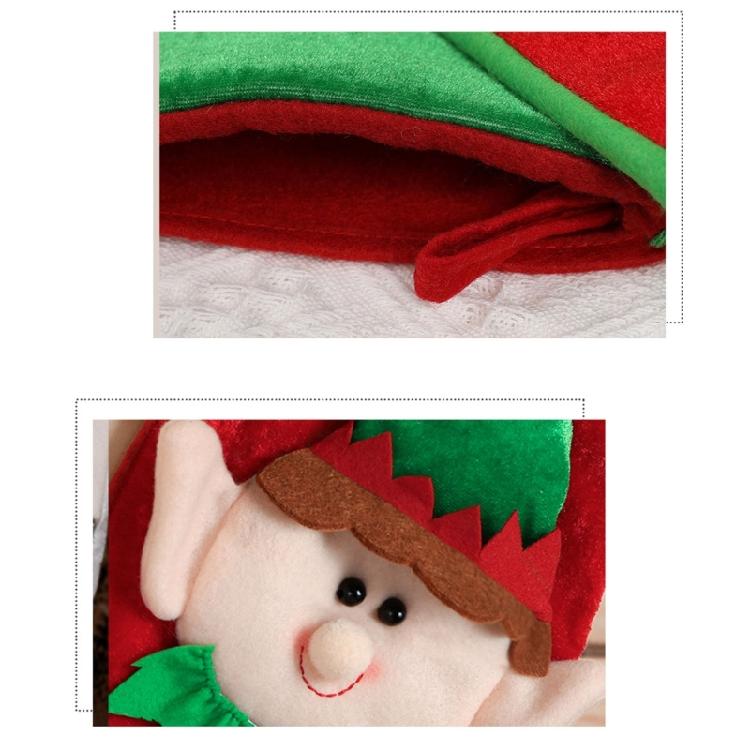 Cartoon Elf Christmas Stockings Ornament Candy Gift Bag Christmas Hanging Socks For Tree Fireplaces Decoration