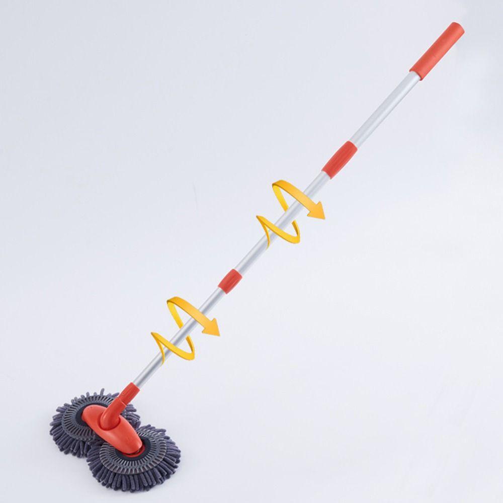 Three-Section Telescopic Car Washer Mop Double Brush Head Car Cleaning Kit  Vehicles