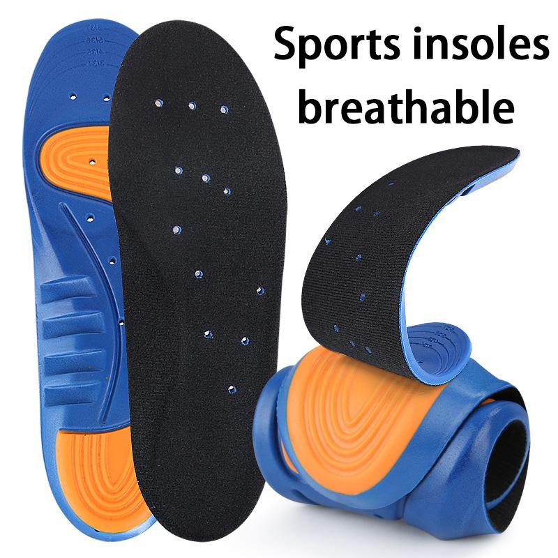 EVA High-elasticity Insoles Breathable Deodorization Running Sports Shoe Pads Soft Sweat-absorbent Shoe Accessories 1Pair/2Pai
