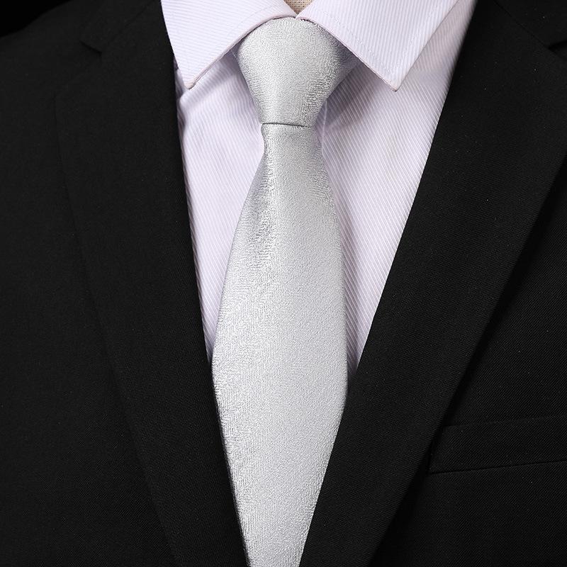Fashion Versatile Casual Men And Women Retro Hong Kong Style Business Dress Groom Wedding Korean Version 8Cm Hand-Patterned Tie