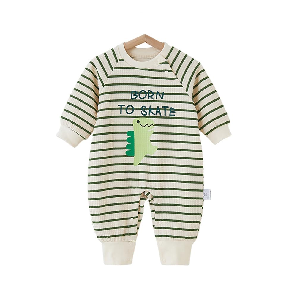 

Babykoi Baby Clothes Long Sleeve Romper Boys Spring Autumn Newborn Coverall Border Clothes Open Shoulder Preparation for Maternity Gift Horizontal