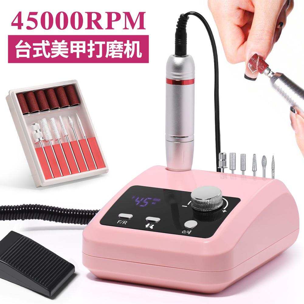 45000 RPM Electric Nail Drill - Rechargeable Portable Metal Nail Grinder, Professional Manicure Tool for Salon & Home Use